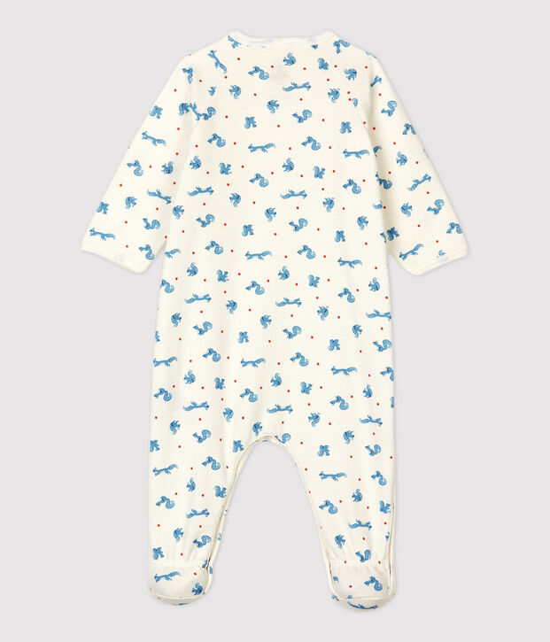 Dors-bien b&eacute;b&eacute; molleton en coton biologique blanc/orange/multicouleur